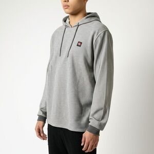 Quiksilver Grey Striped Hooded Drawstring Casual Hoodie Size XL